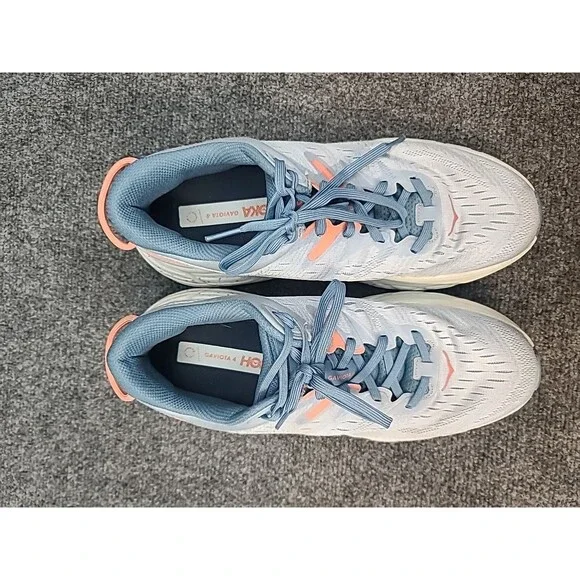 Womans Size 10B HOKA Gaviota 4 Blue Fog Plein Air Hoka One One - Picture 4 of 6